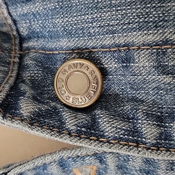 Old Navy Size L Denim Trucker Style Jacket, 100% Cotton, Exc. Used Condition - Picture 2 of 11